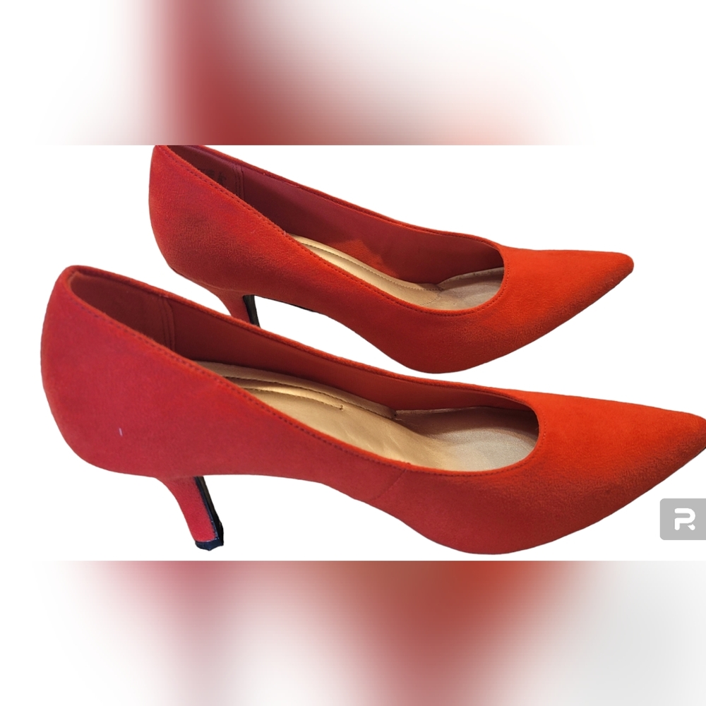 Burnt Orange Suede Pumps size 9